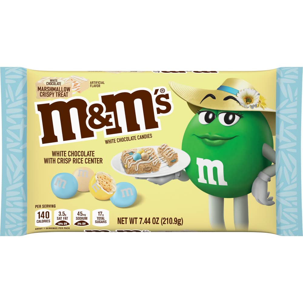 M&M's White Chocolate Marshmallow Crispy Treat Easter pack with pastel colors