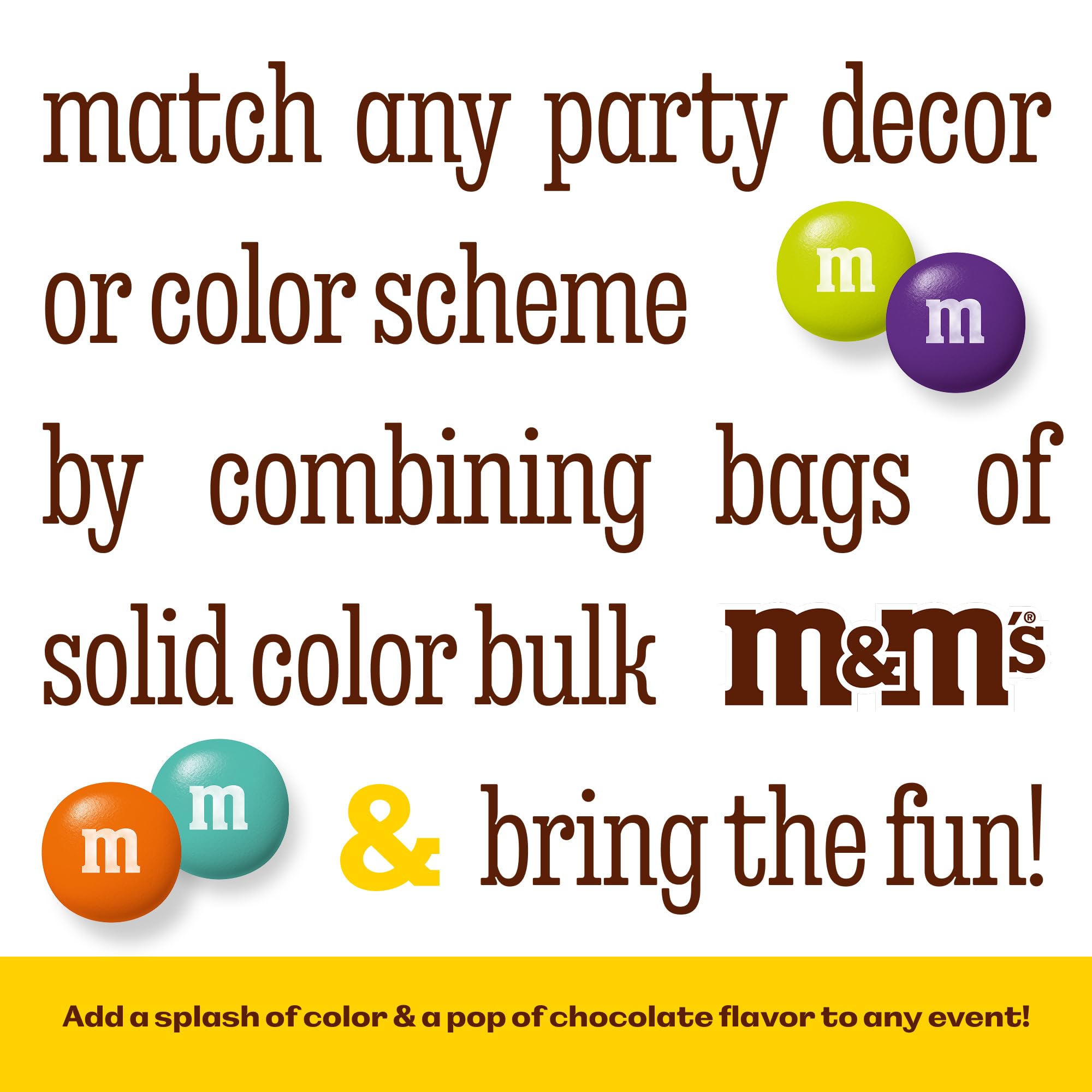 M&M’S WORLD pink milk chocolate in bowls for gift bags