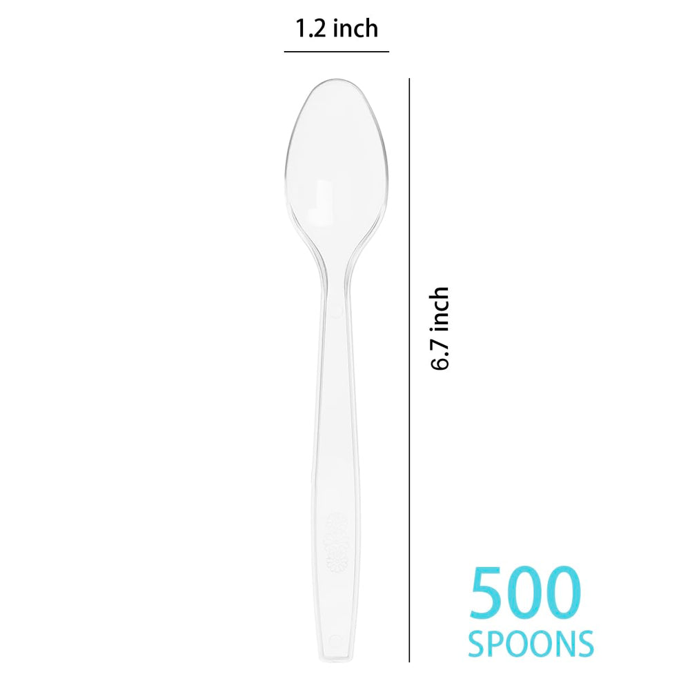 MOACOCK bulk 500-count spoons perfect for parties and events.