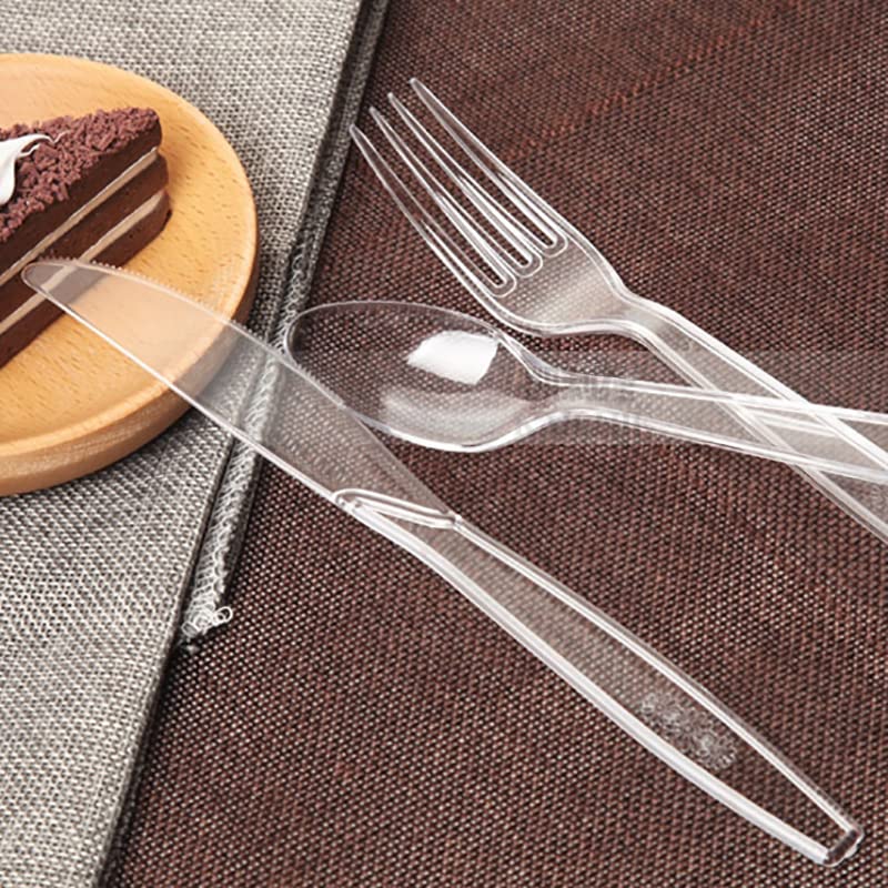 MOACOCK elegant clear silverware suited for table settings.
