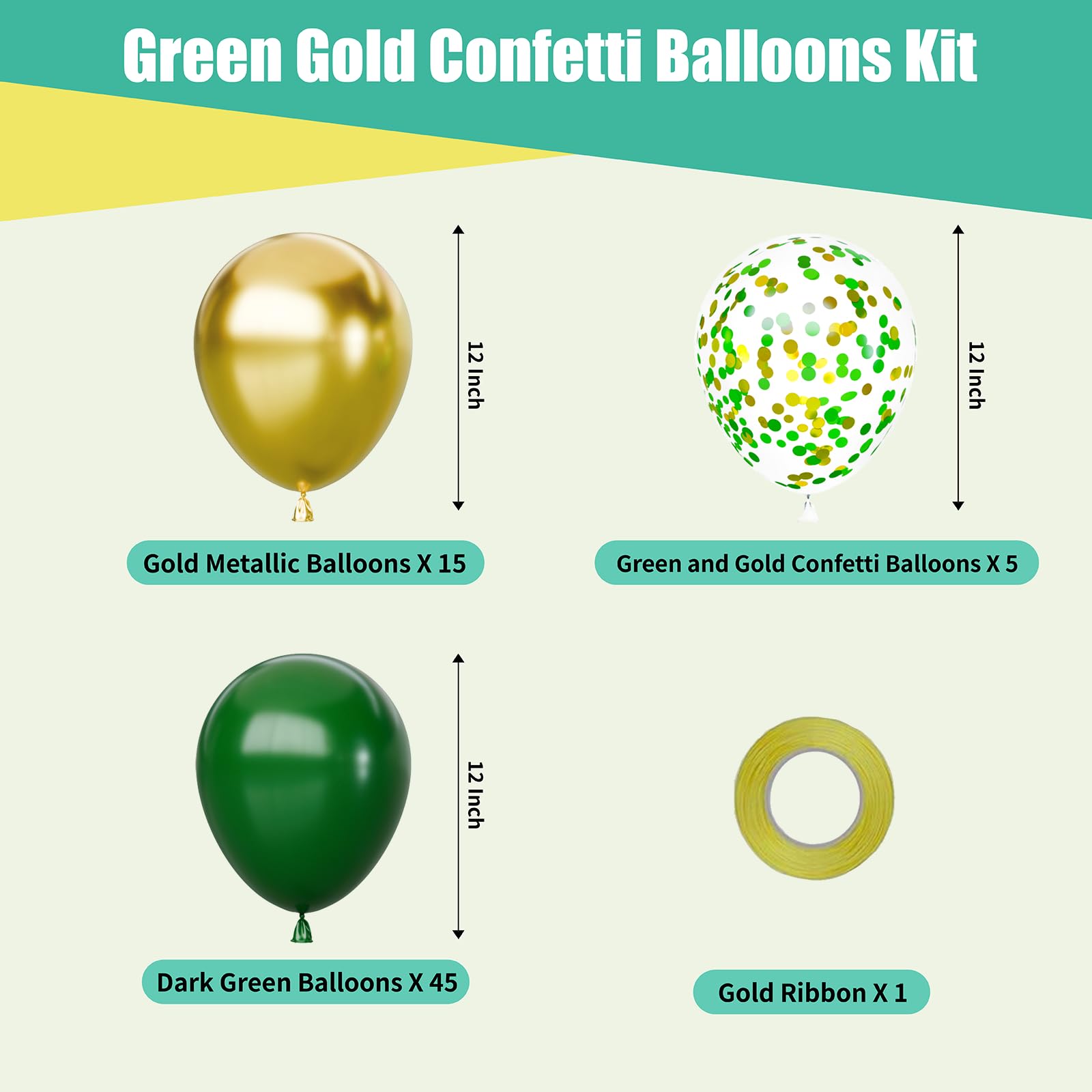 Mobacurty dark green balloons ideal for elegant table décor