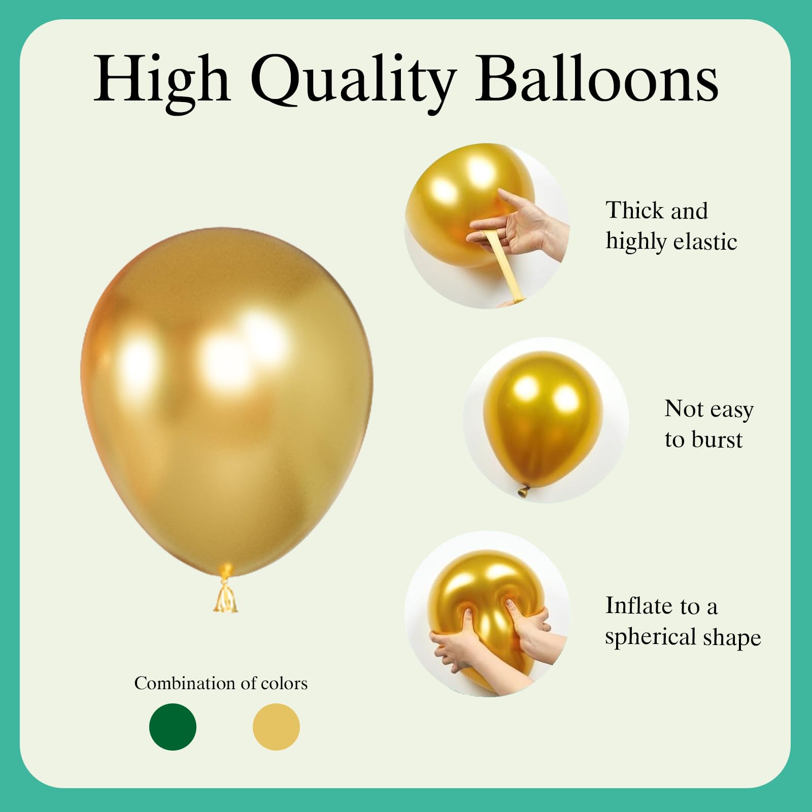 Mobacurty metallic gold balloons add festive shine to celebrations