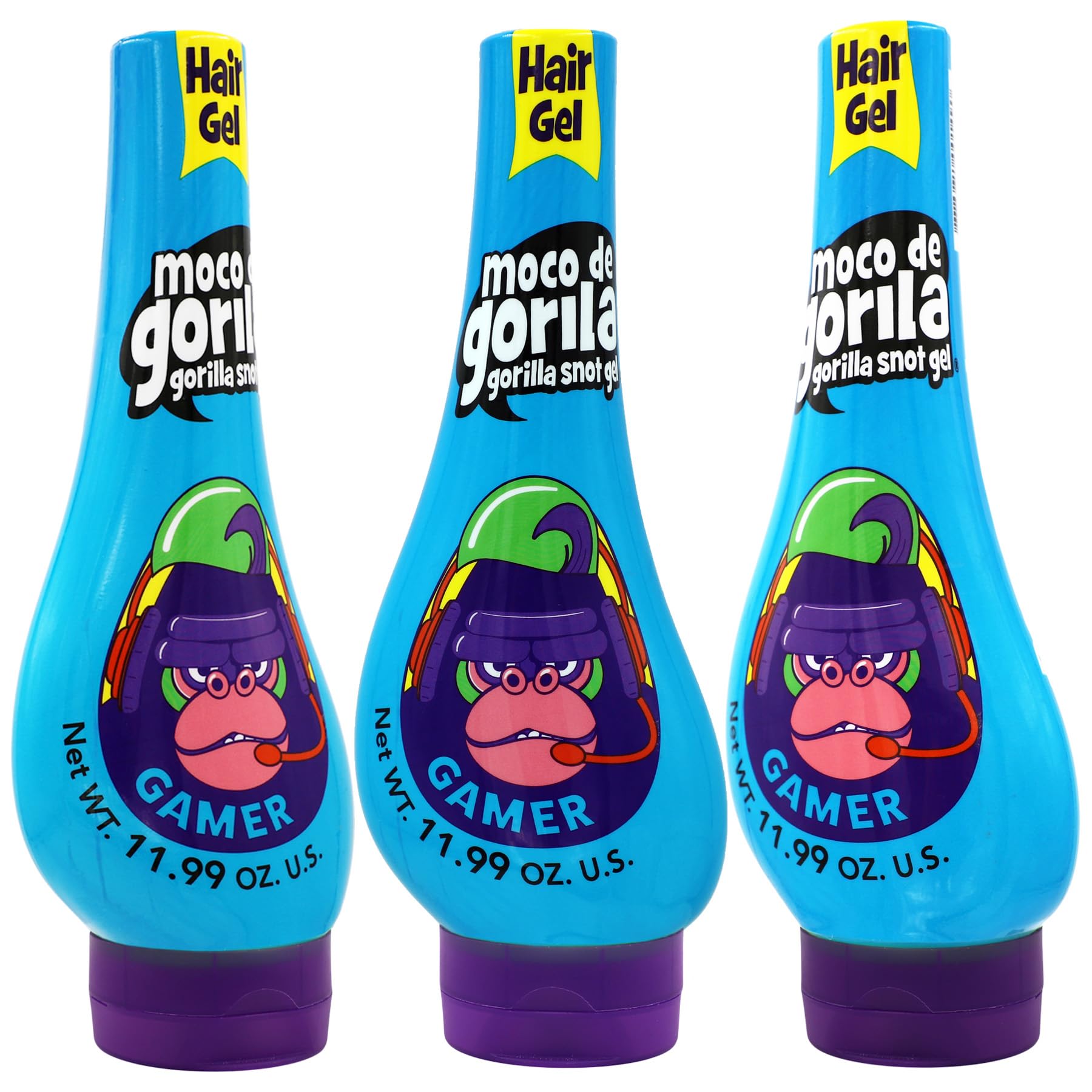 Moco de Gorila Gamer bottle front showing strong hold for bold looks.