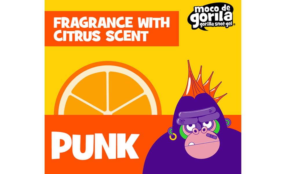 Moco de Gorila Punk gel delivers high shine with a clean finish.