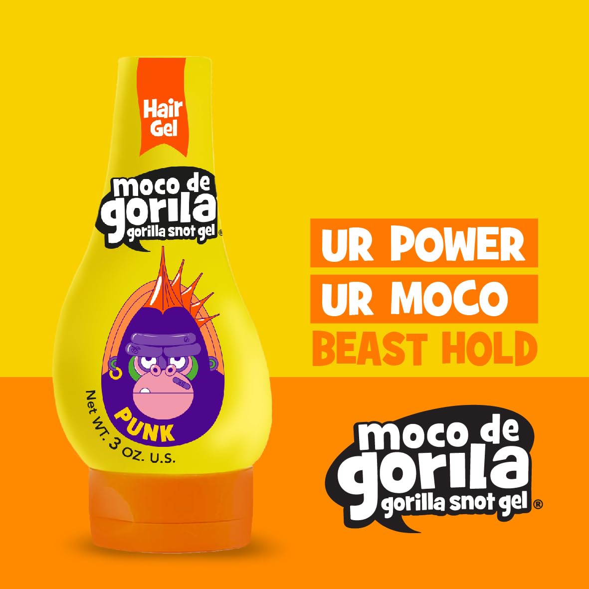 Moco de Gorila Punk three-pack shows value and versatile hold.