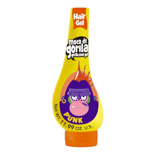Moco de Gorila Punk gel reactivates style with water for quick refresh.