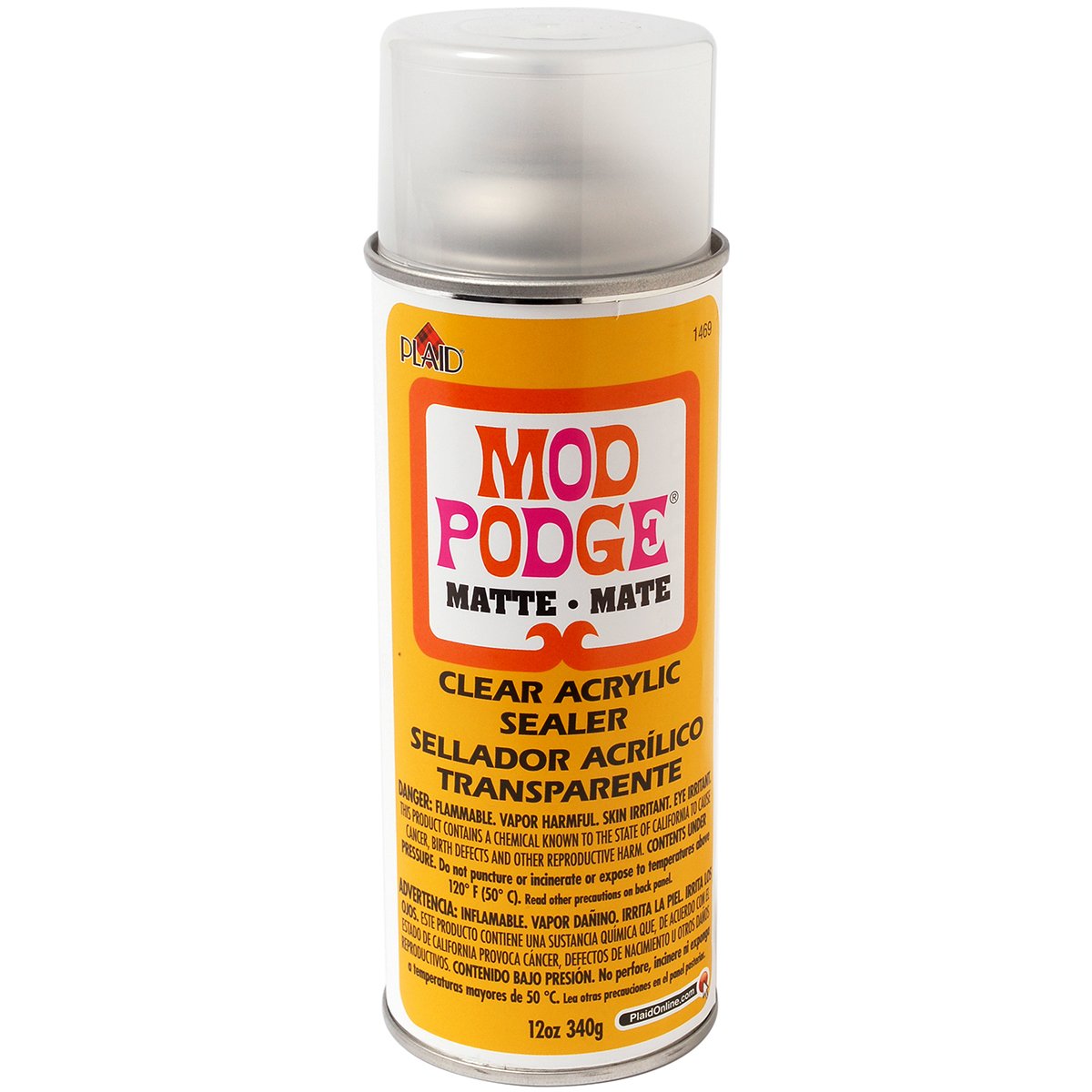 Mod Podge Matte Sealer 12oz can for quick, durable protection of crafts.