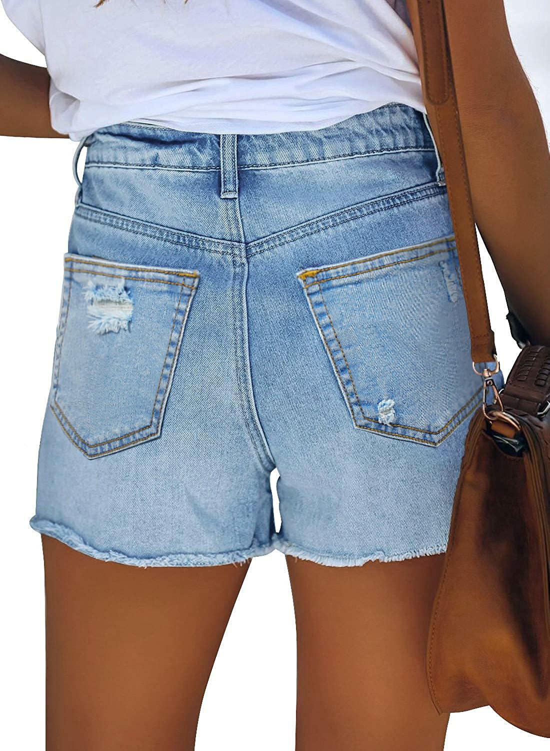 MODARANI light blue denim shorts ideal for beach or vacation outfits