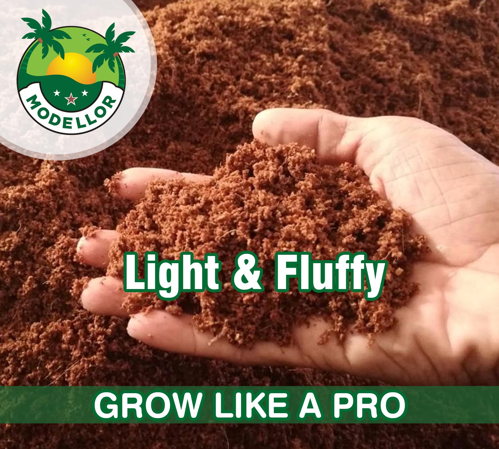 MODELLOR coco coir expands to nine gallons for larger planting projects
