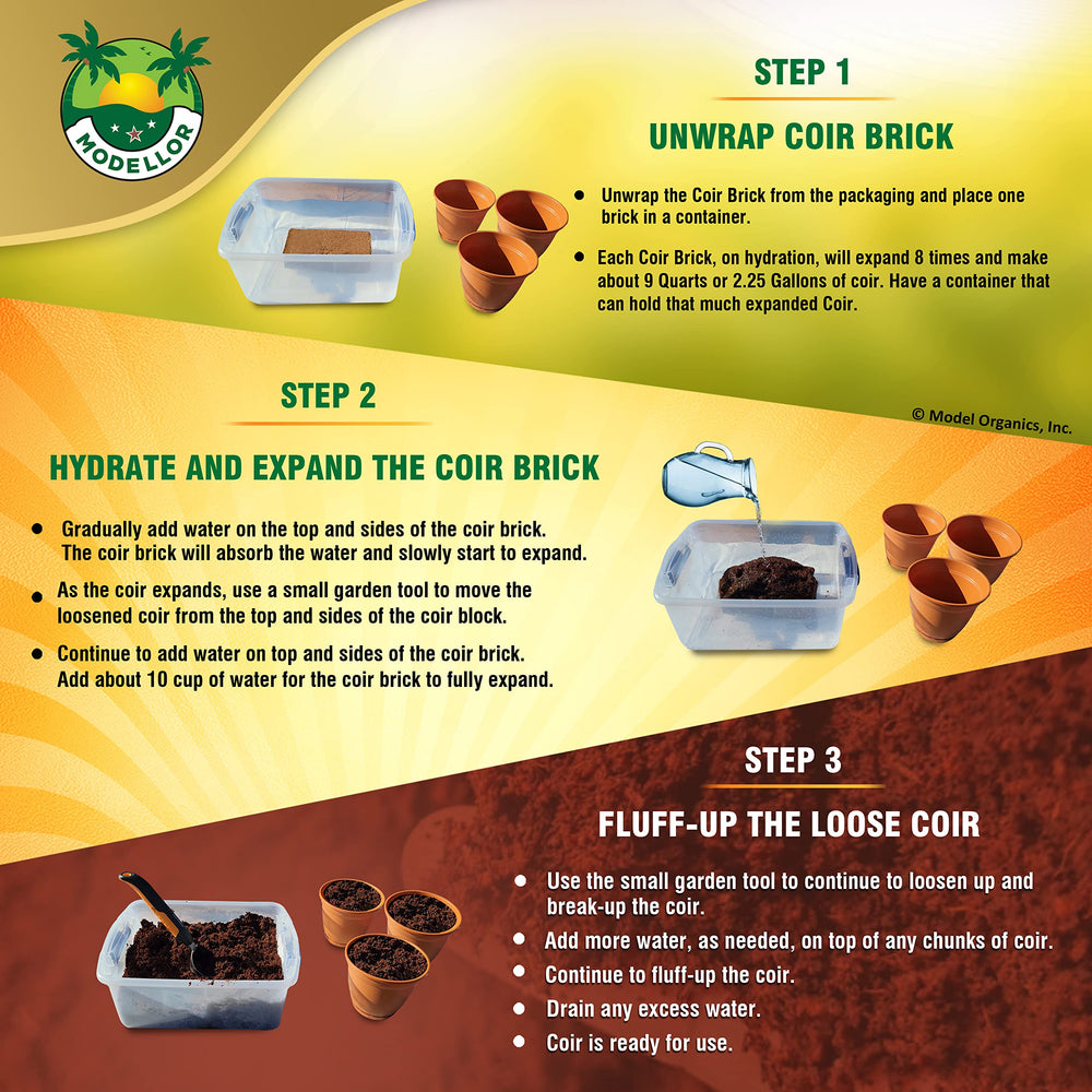 MODELLOR coco coir ideal for seed germination and early root growth