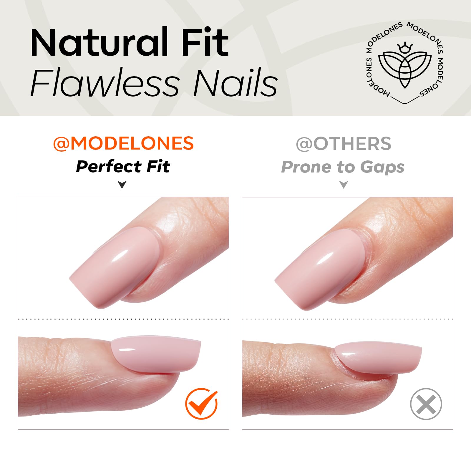 Modelones kit includes 16 sizes to fit most nails.