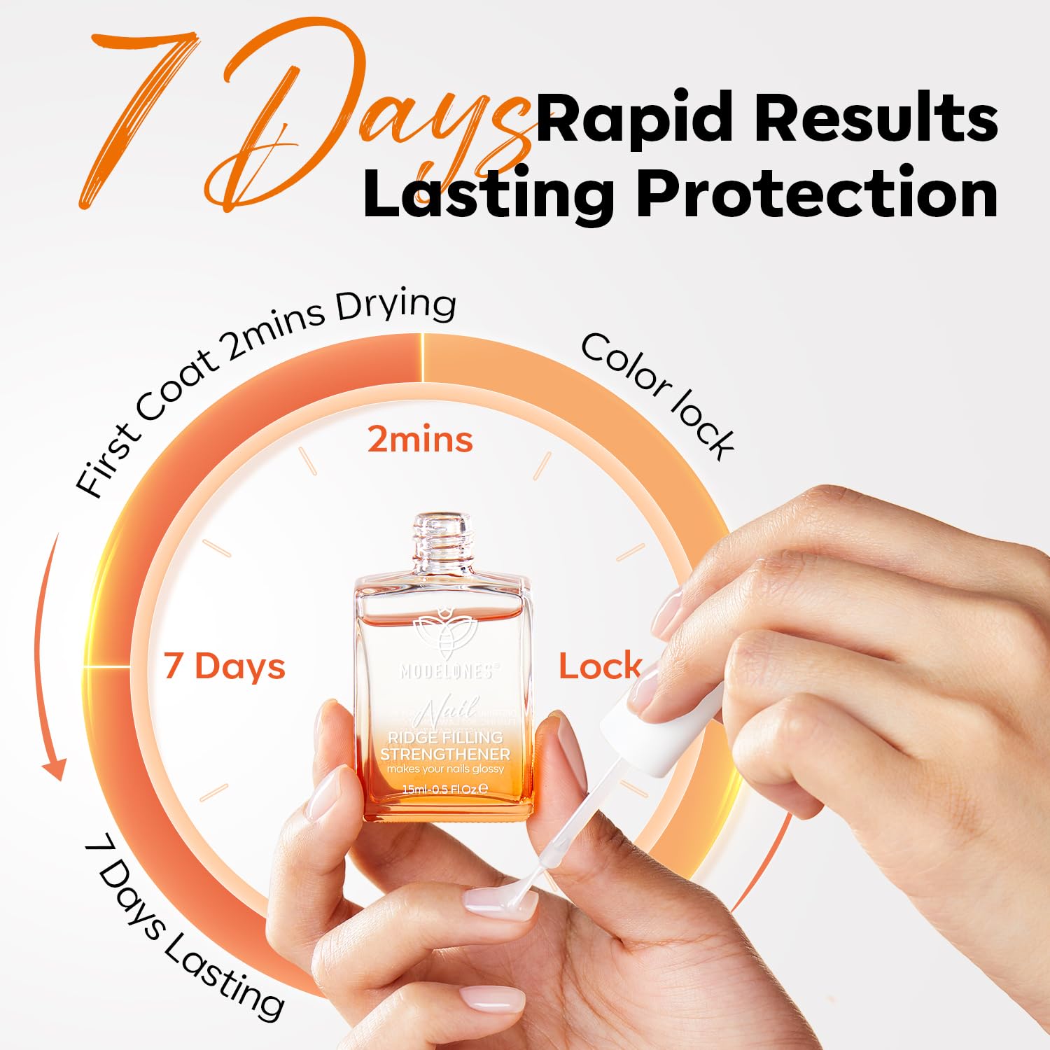 Modelones-5-free-nail-care-formula free from harmful chemicals and fragrance.