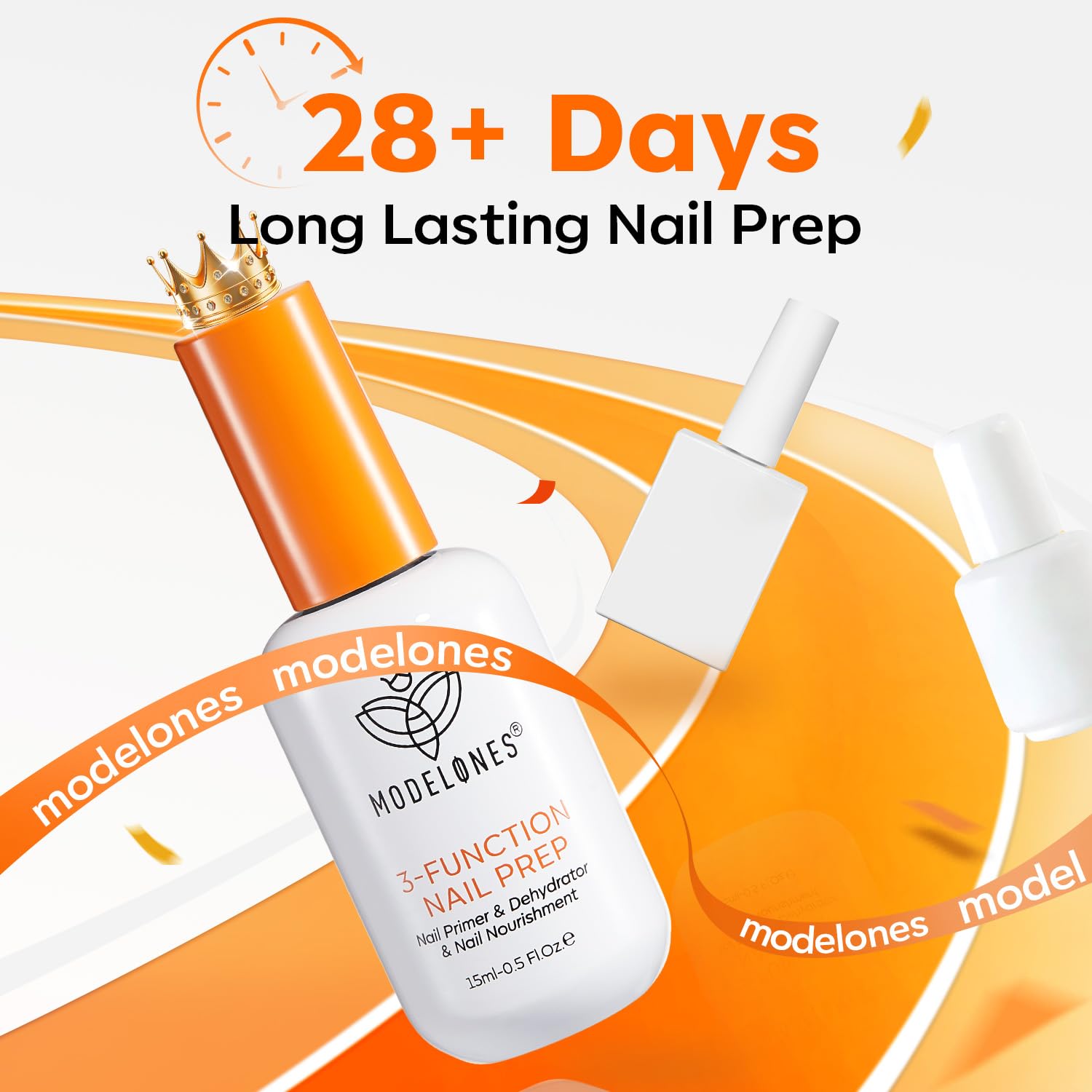 Modelones formula is acid-free and HEMA-free for safer nail prep.