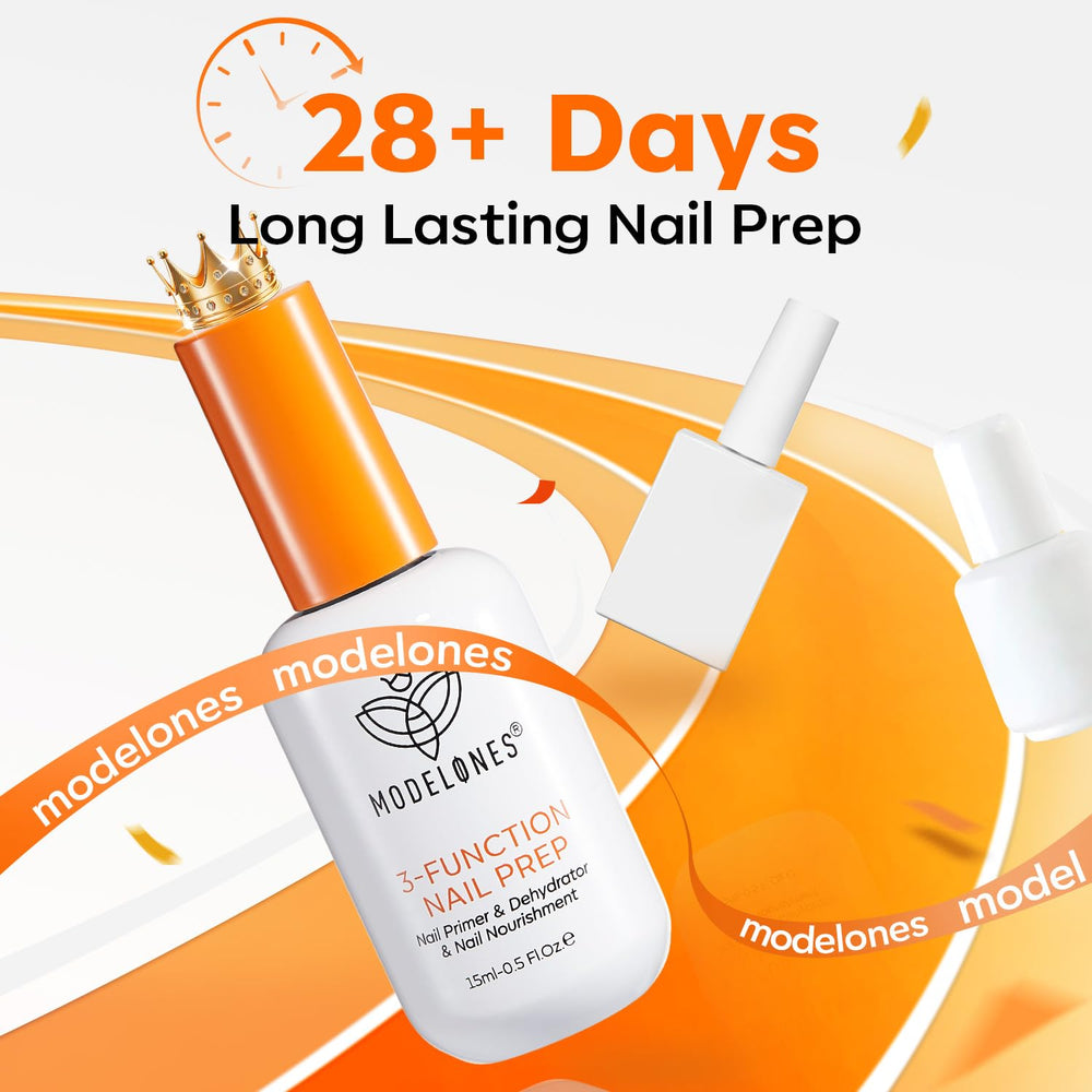 Modelones formula is acid-free and HEMA-free for safer nail prep.