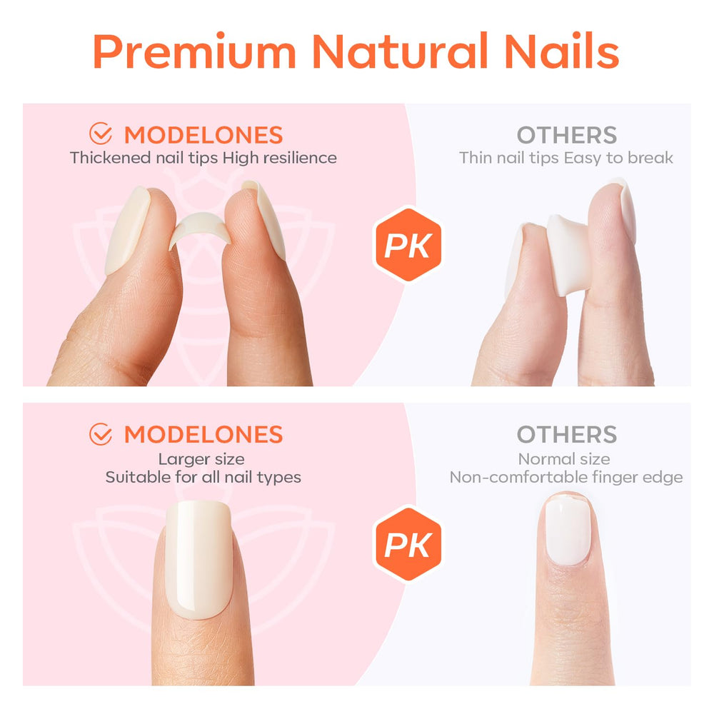 Modelones nails demonstrate durability up to 20 days with care