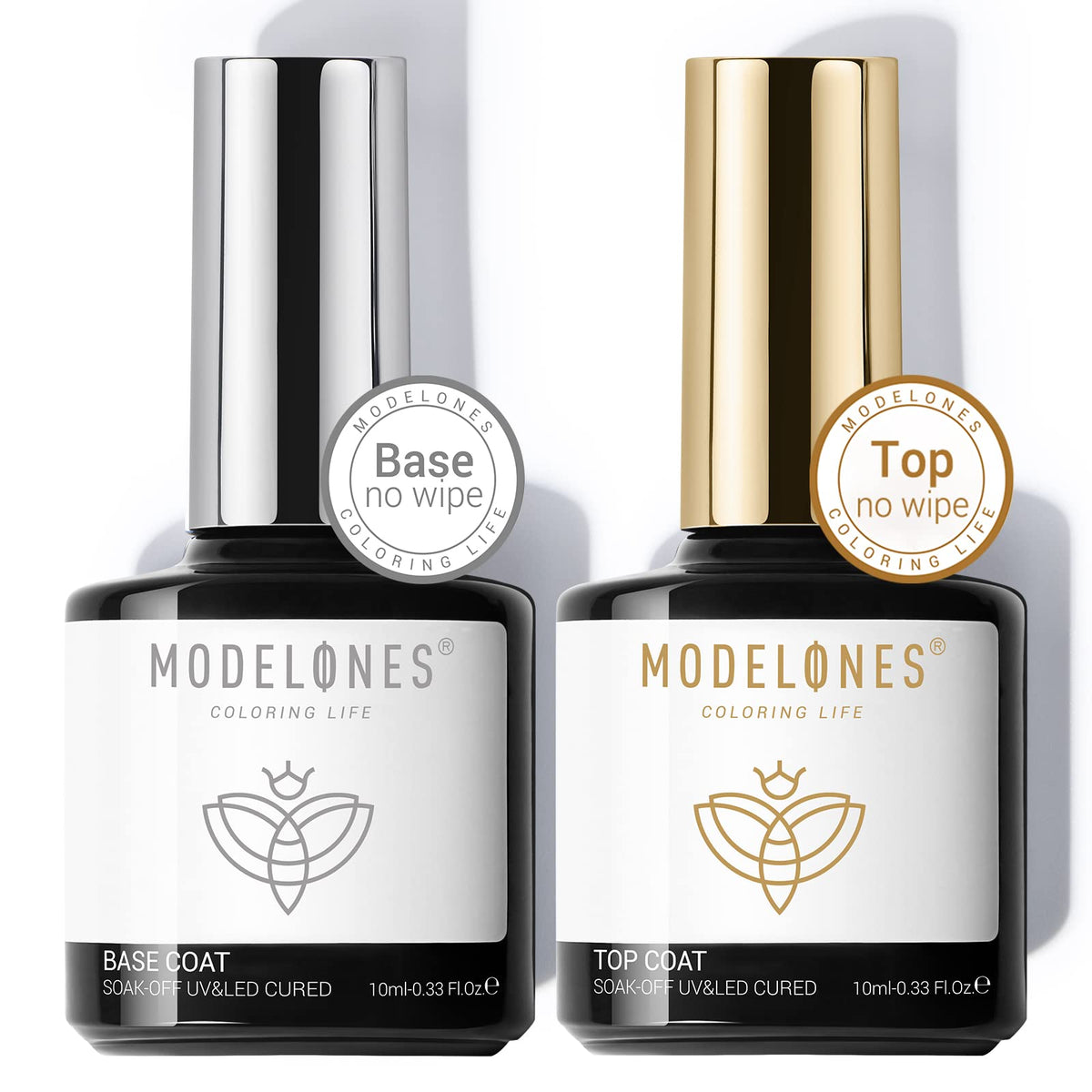 Modelones base-coat bottle for strong adhesion at home.