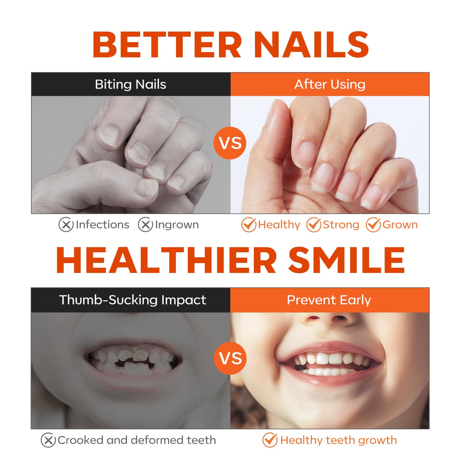 Modelones bitter flavor memory helps discourage nail biting in kids