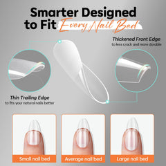 Modelones breathable, lightweight tips support natural-looking wear with comfort.