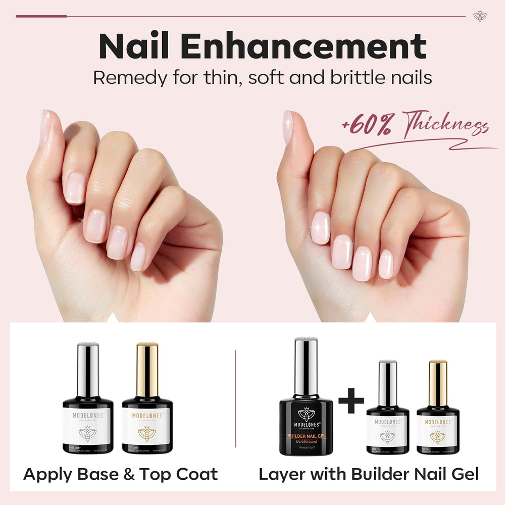 Modelones 8-in-1 builder gel for base color apex and more
