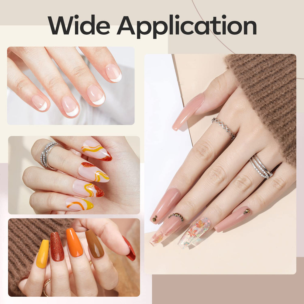 Modelones Builder Nail Gel extension demonstrates length and shape with this formula