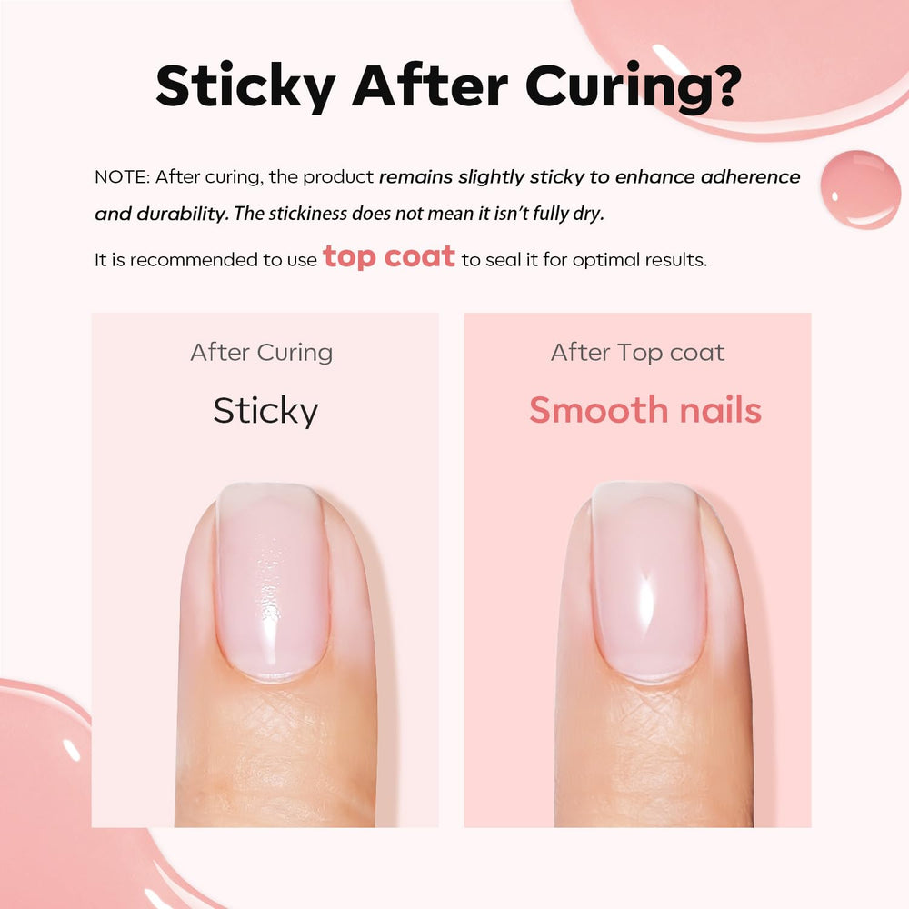 Modelones Builder Nail Gel LED lamp curing session for quick polymerization.