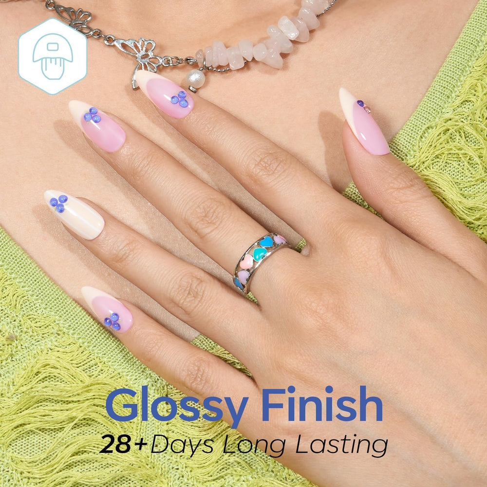 Modelones butter yellow gel nail polish for bright, even coverage.