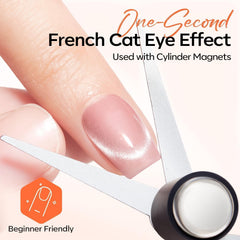 Modelones cat eye magnet heart shape adds chic designs for stylish nails