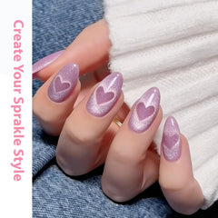 Modelones cat eye magnet round band provides soft, luminous accents.
