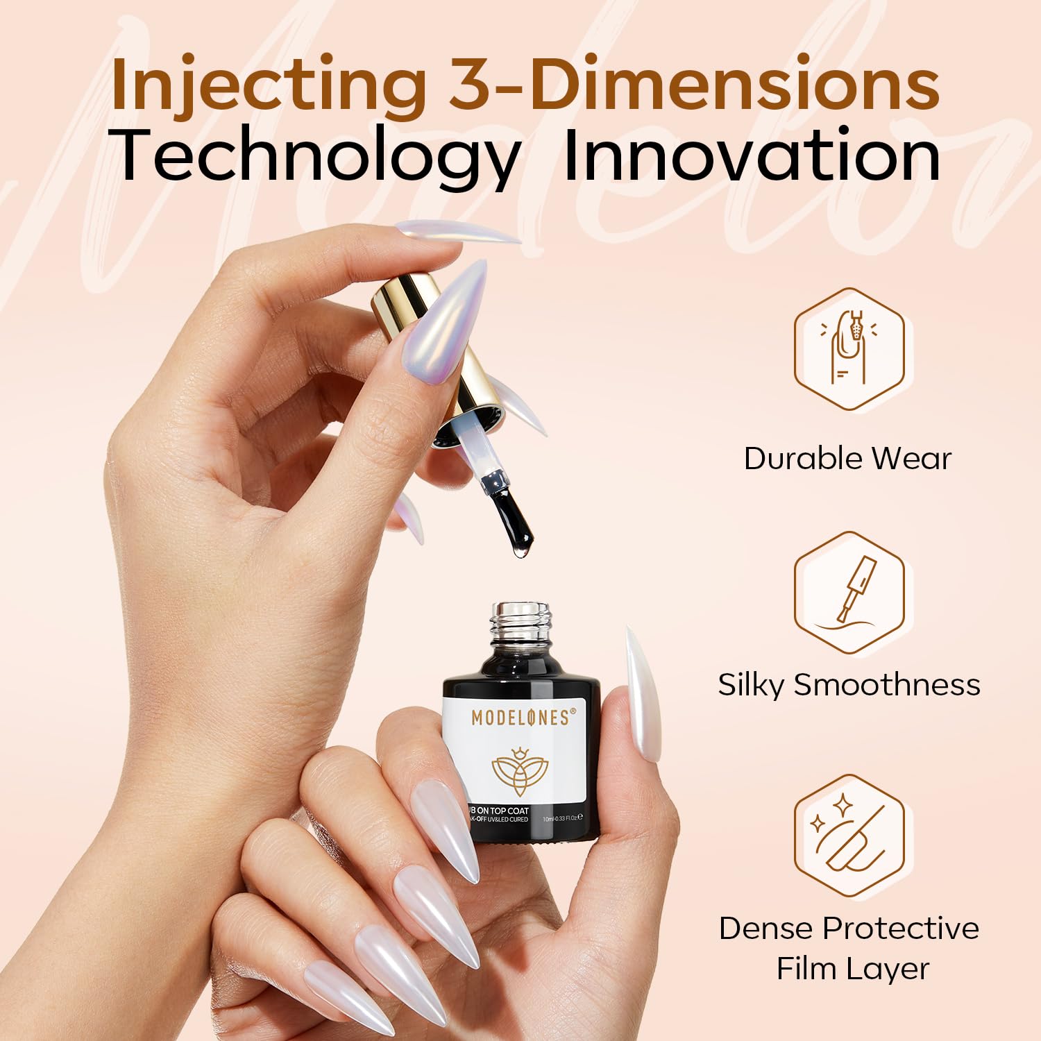 Modelones easy one-coat solution for smooth, streak-free results at home