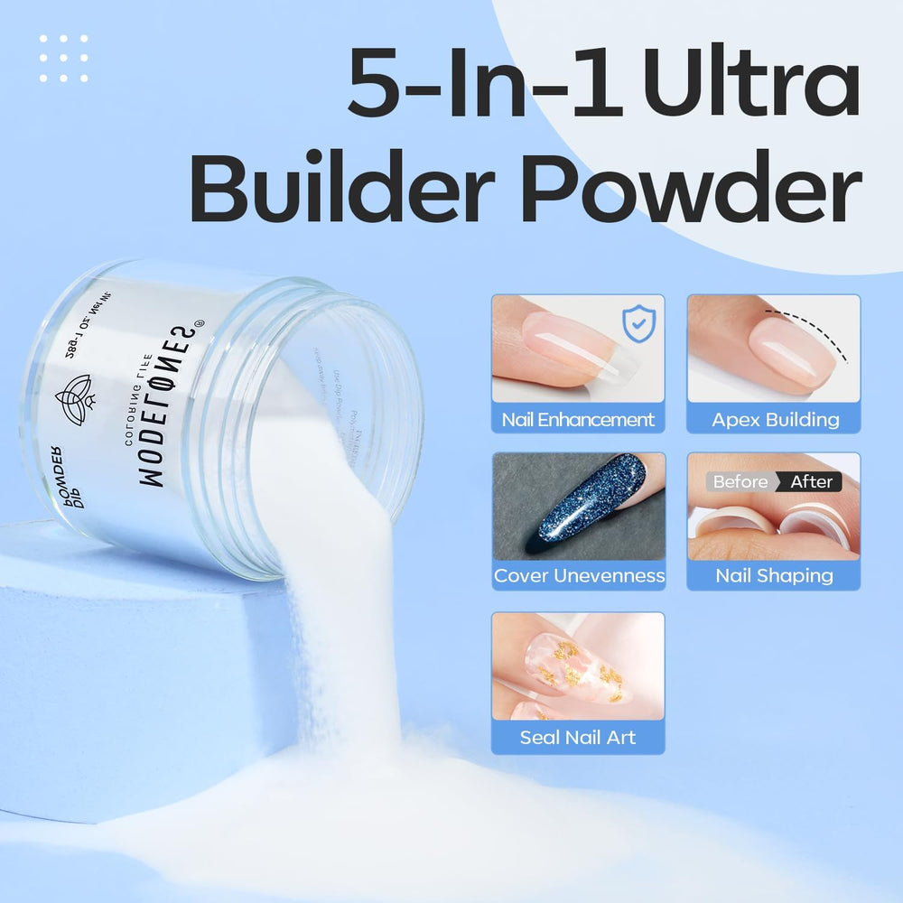 Modelones clear dip powder natural finish with salon-like shine