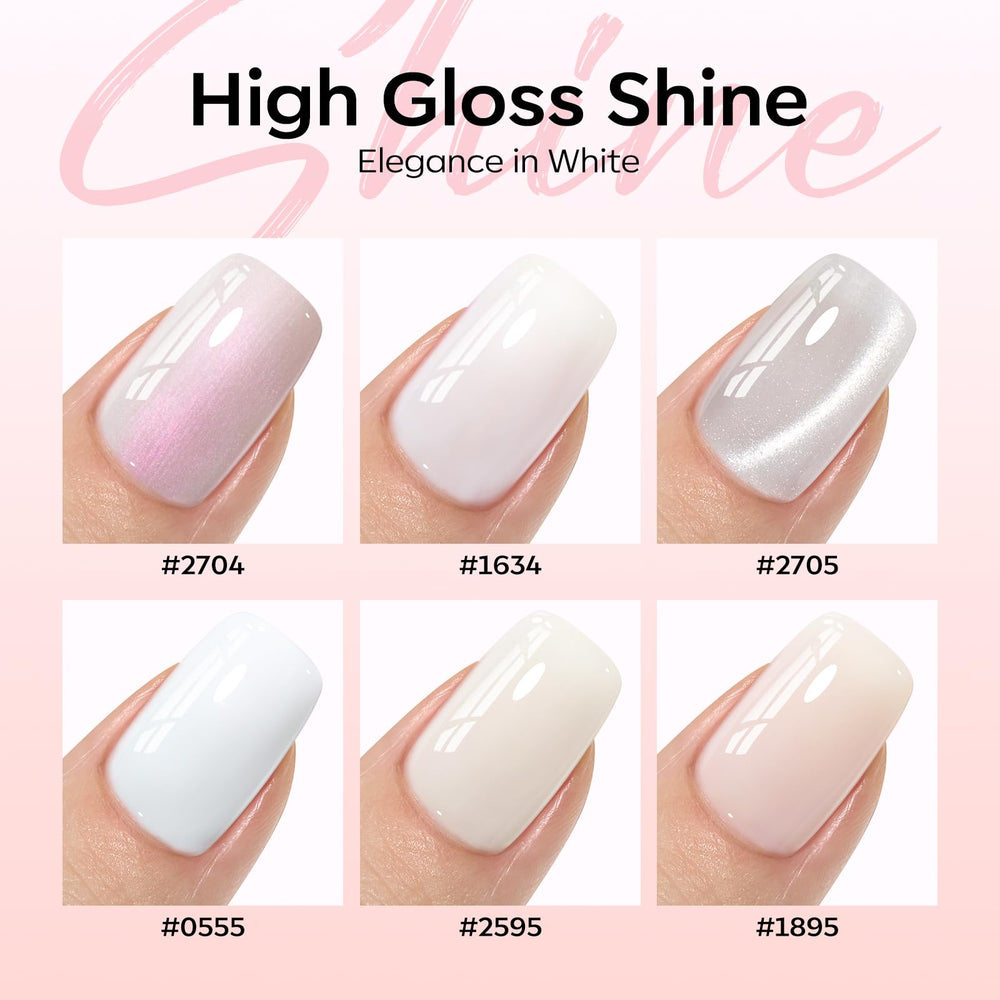 Modelones gel polish set ideal for daily wear and special occasions with a glossy finish.