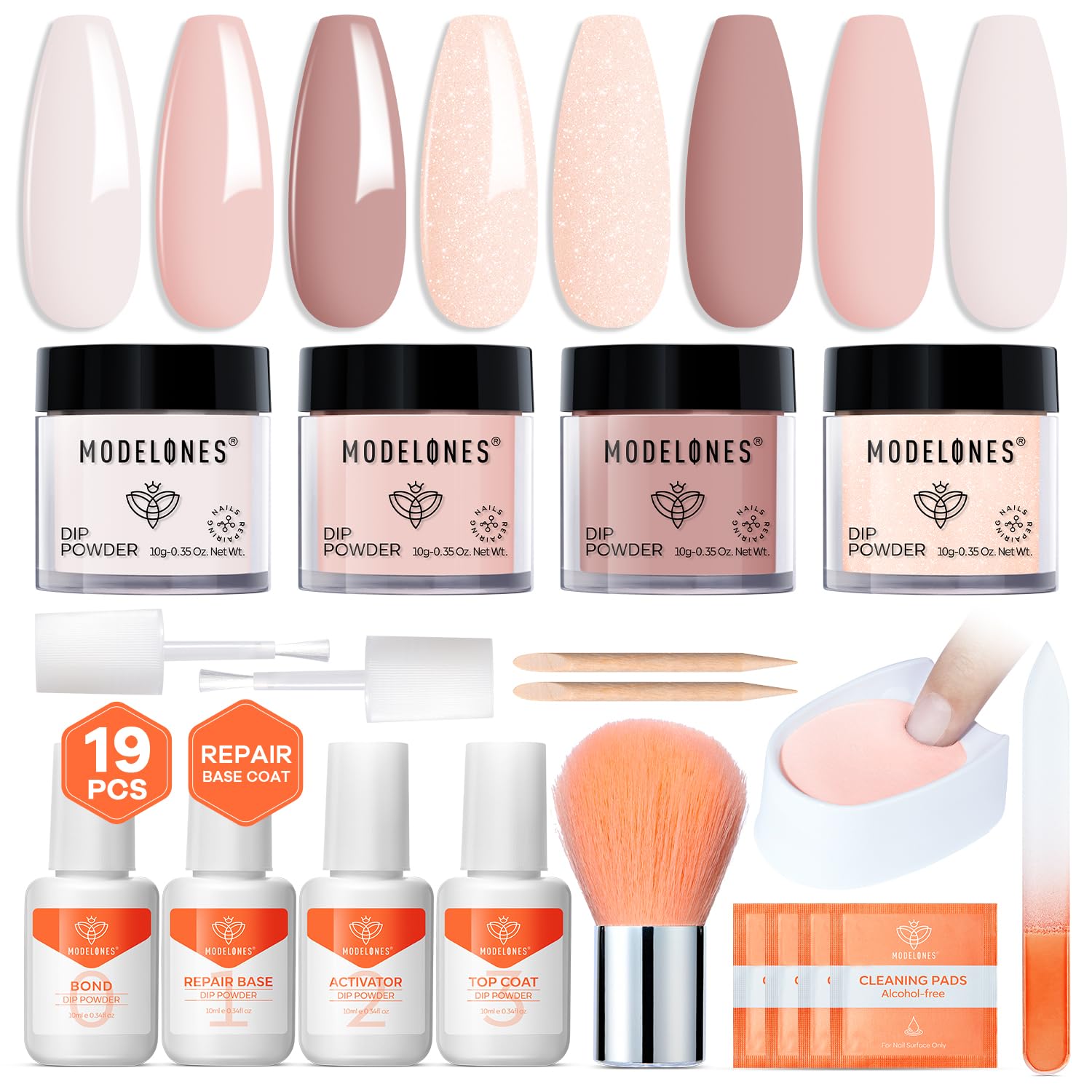 Modelones nude dip powder for versatile everyday nails