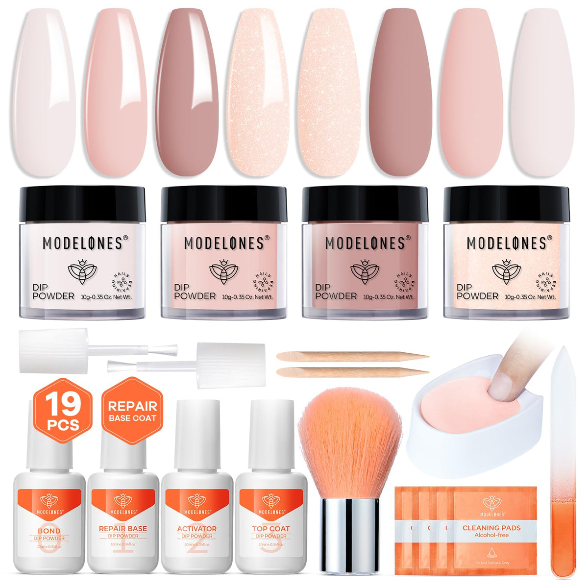 Modelones nude dip powder for versatile everyday nails