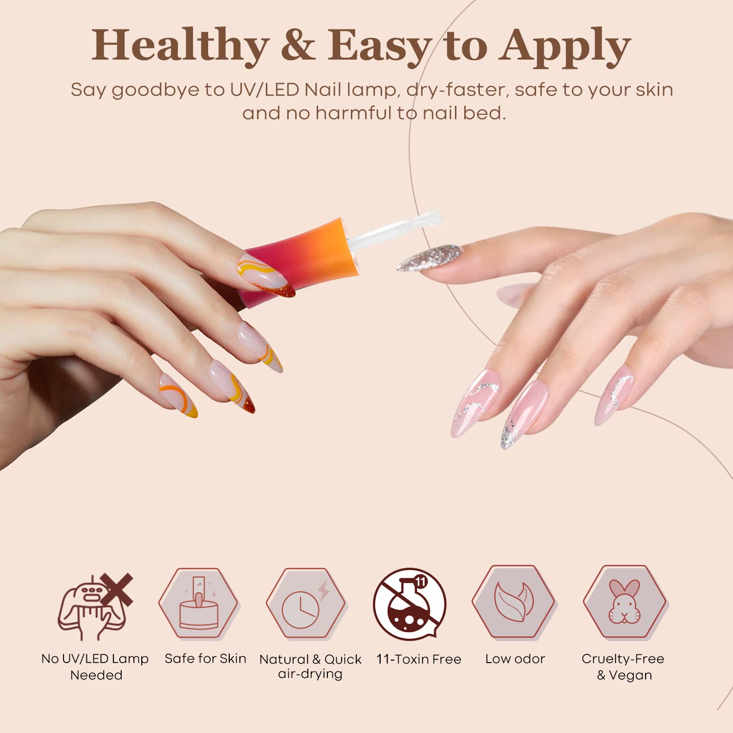 Modelones dip powder liquid set for at-home manicures with durable color.