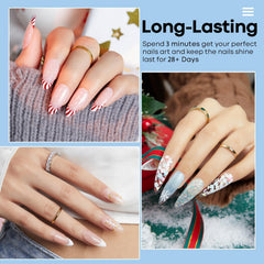 Modelones dip powder soft shine on nails for a natural look
