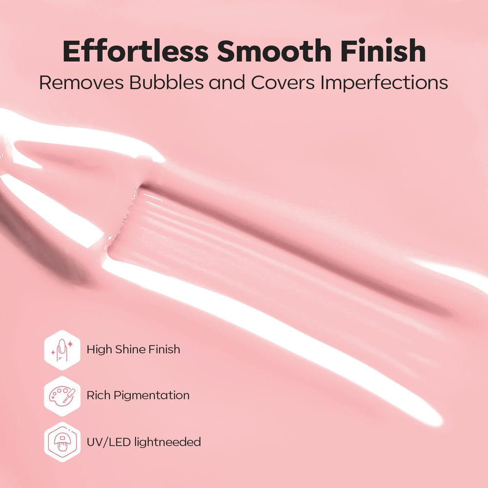 Extends length and builds apex for stronger, feather-light nails.