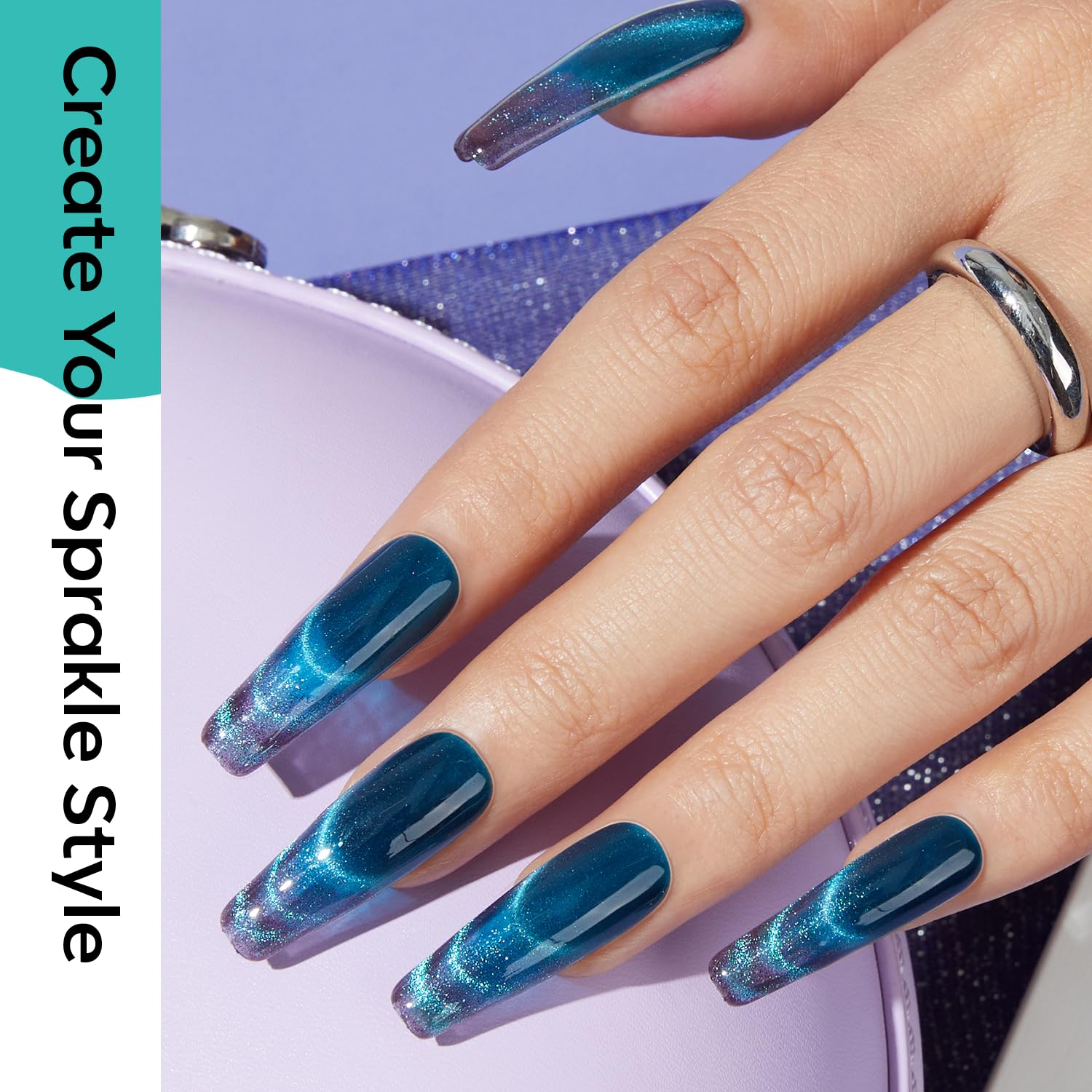 Modelones magnet tool for cat eye nail designs