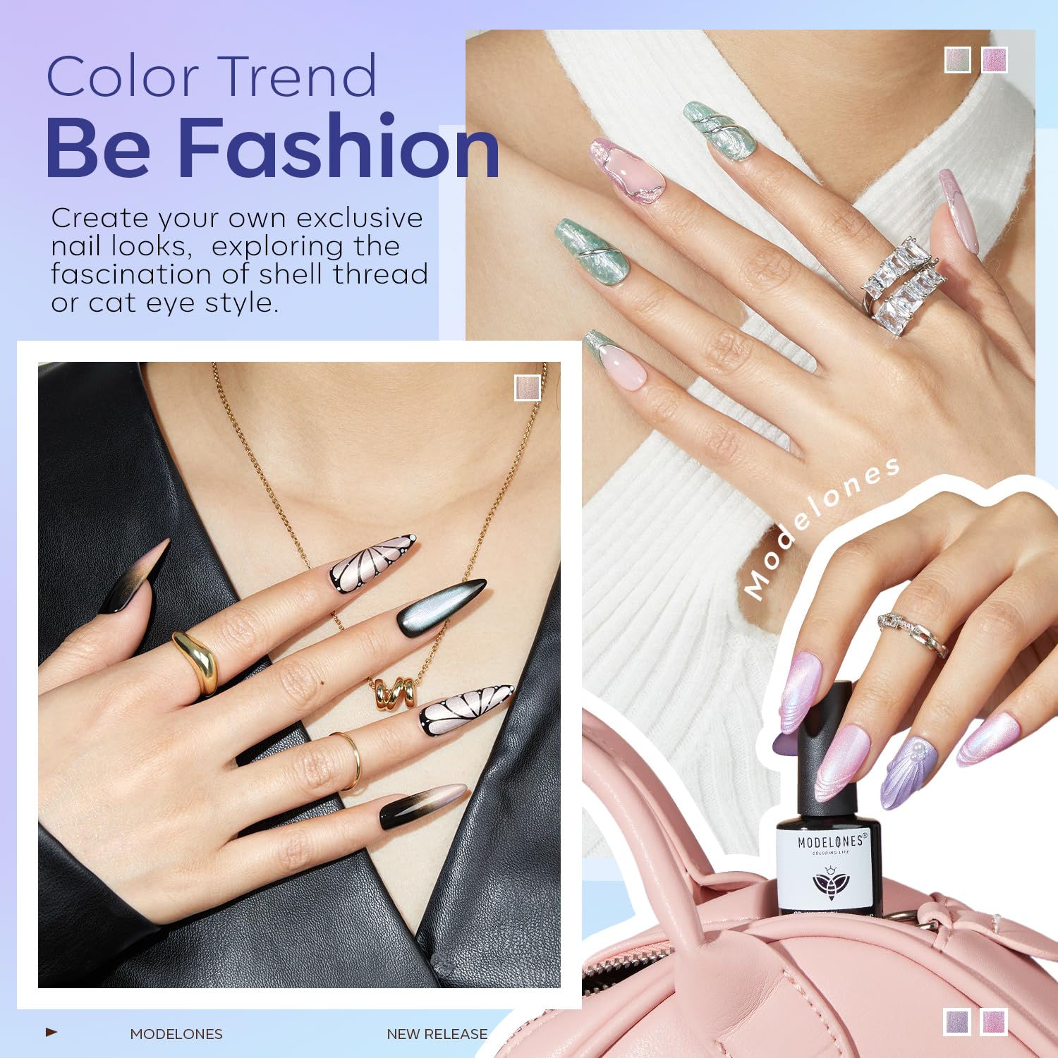 Modelones magnetic tool helps create cat-eye effect with precision.