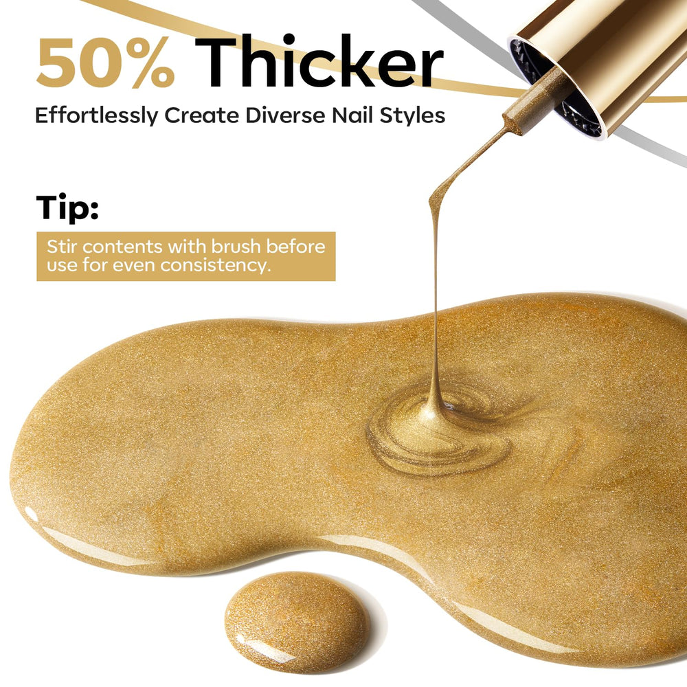 Modelones metallic gold and silver swatch showing chrome effect.