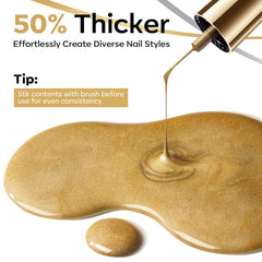 Modelones metallic gold and silver swatch showing chrome effect.