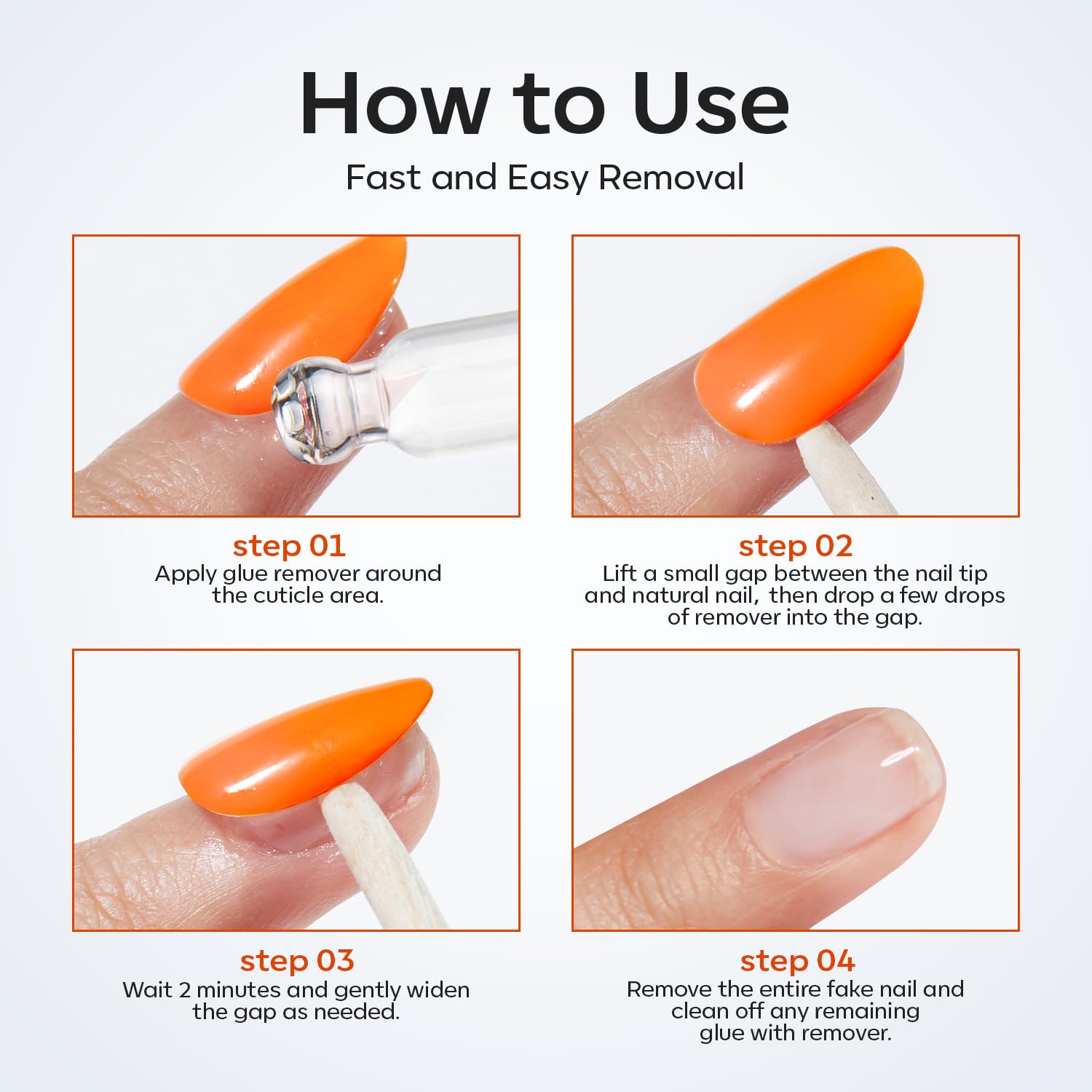 Modelones mild formula protects nails during removal.