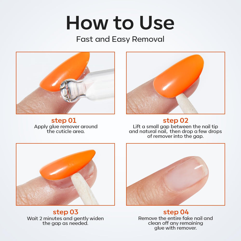 Modelones mild formula protects nails during removal.