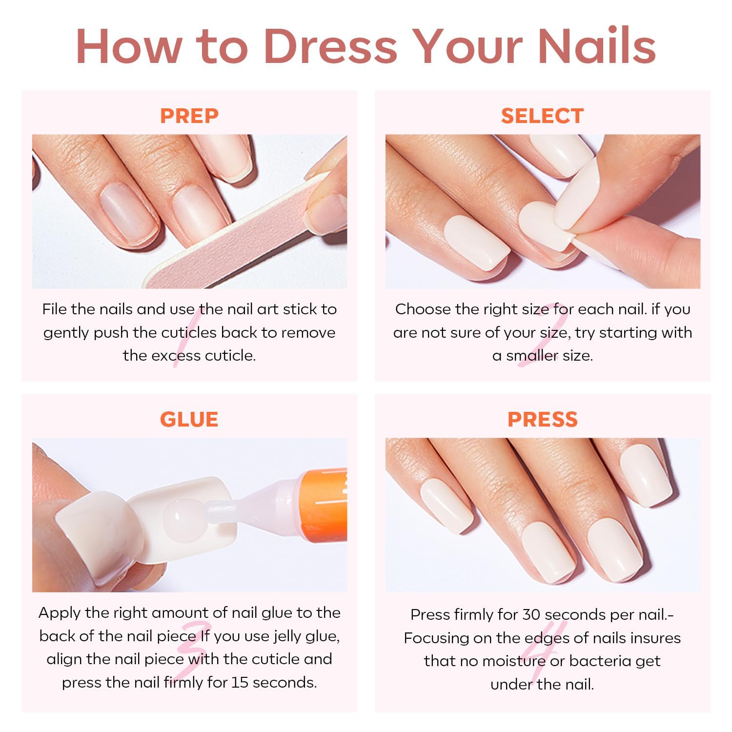 Modelones mini file and cuticle stick for nail prep.