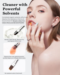 Modelones multi-functional cleaner for breaking in brushes and removing residues