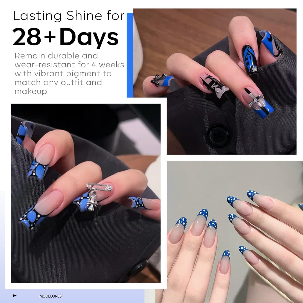 Modelones Gel polish kit visuals show easy application