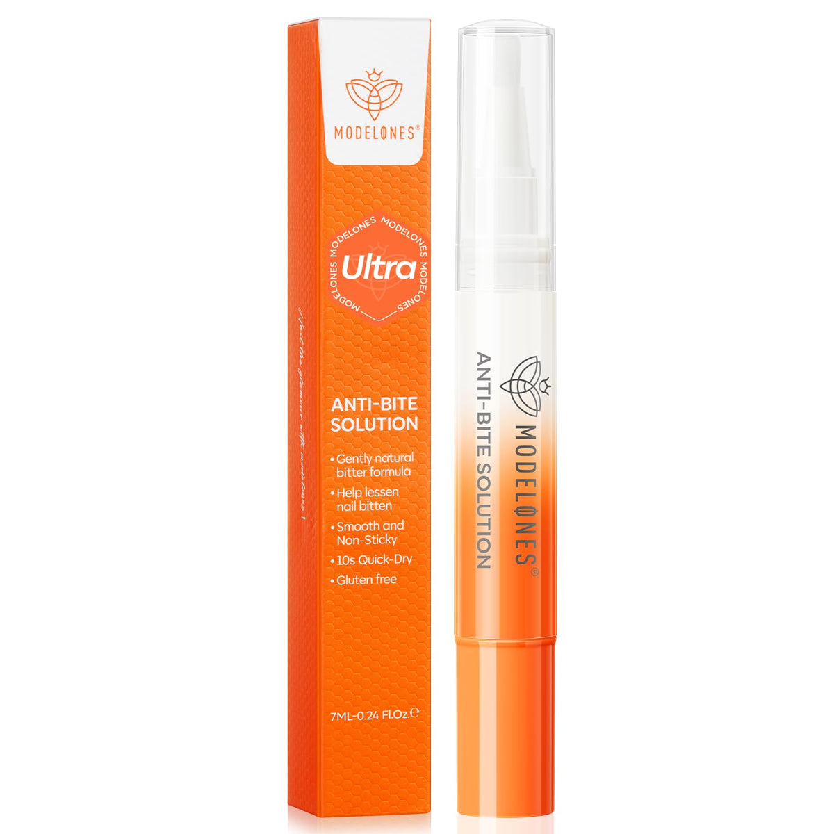 Modelones Nail Biting Pen with application brush for quick, easy deterrent