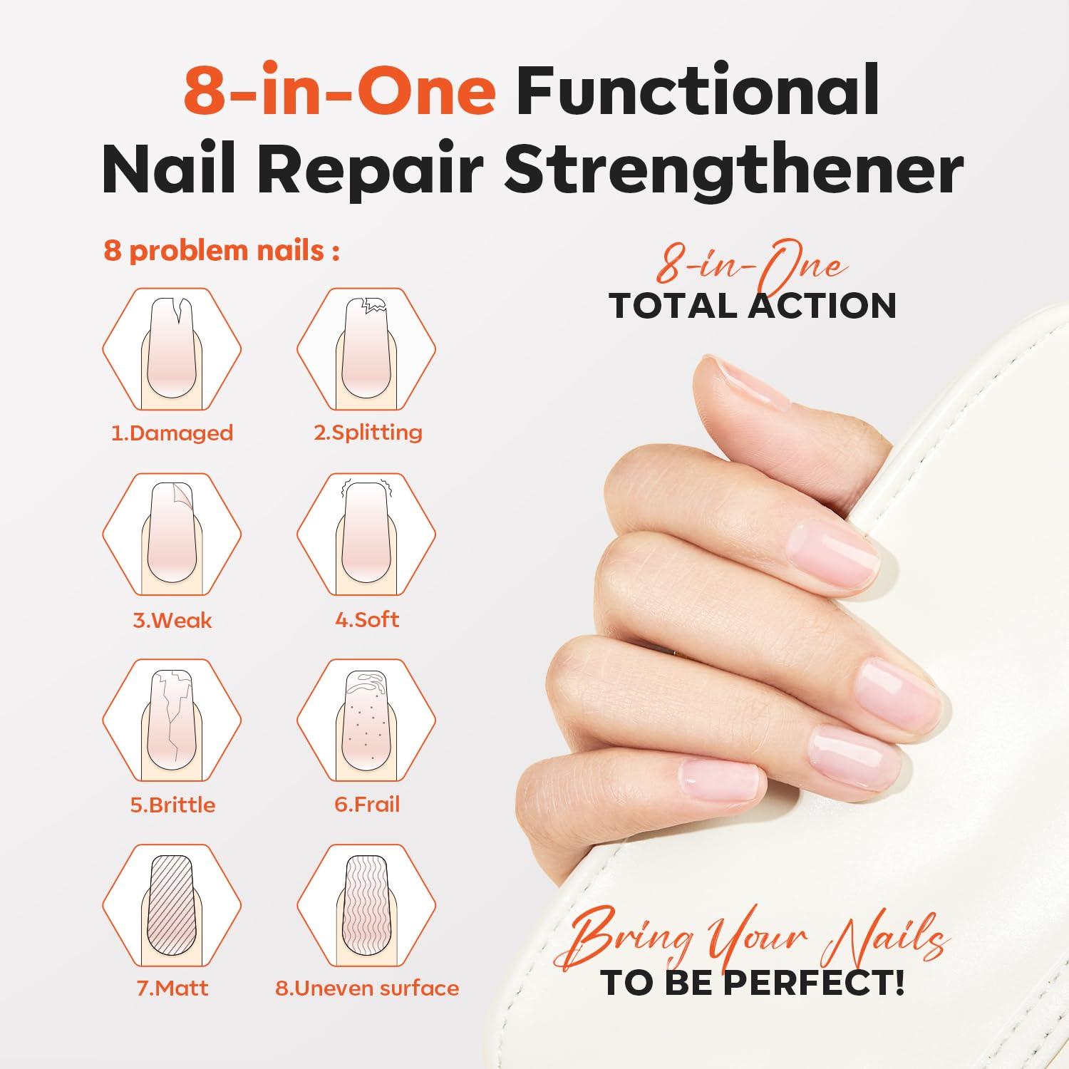 Modelones nail-growth-application-brush enables even application for growth support.