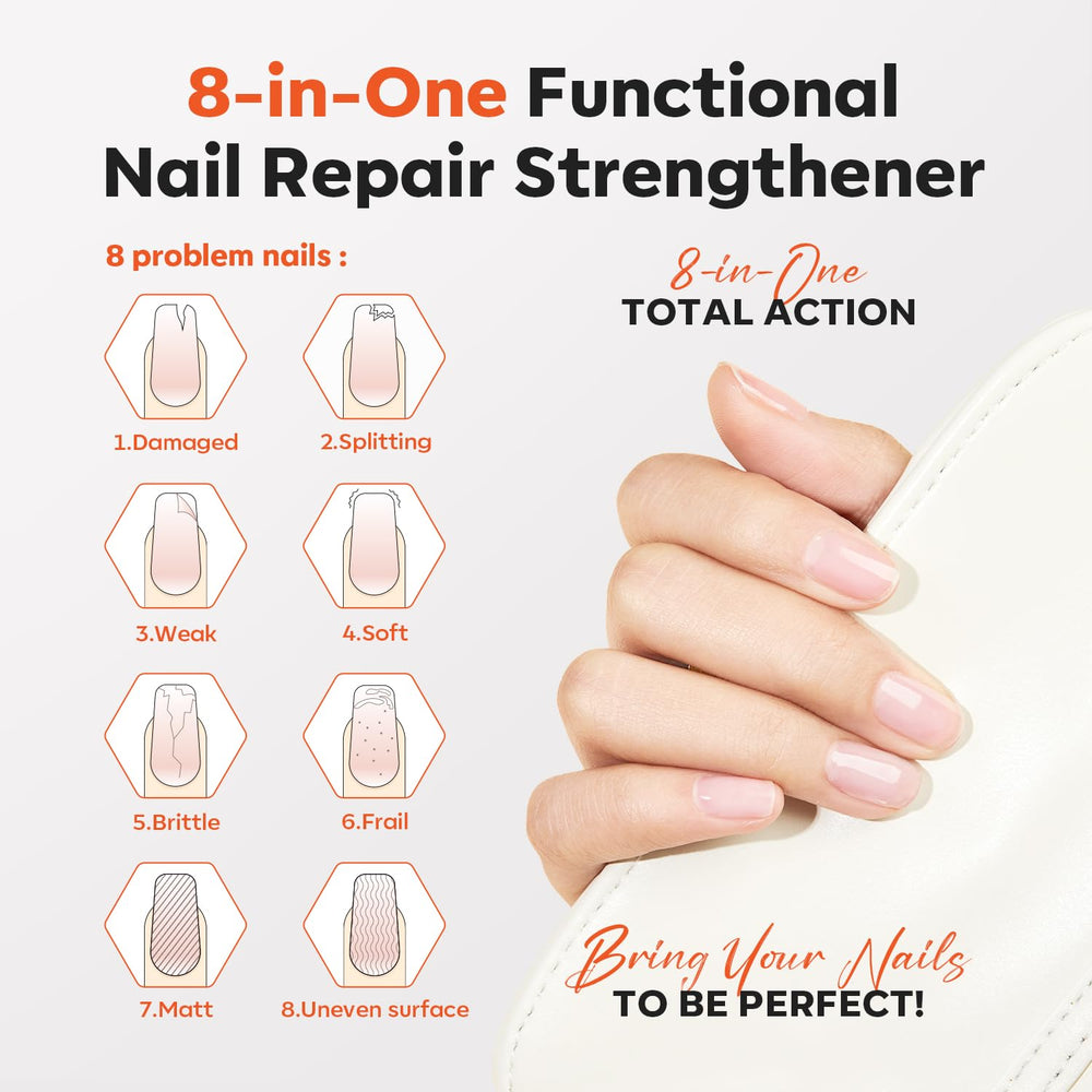 Modelones nail-growth-application-brush enables even application for growth support.