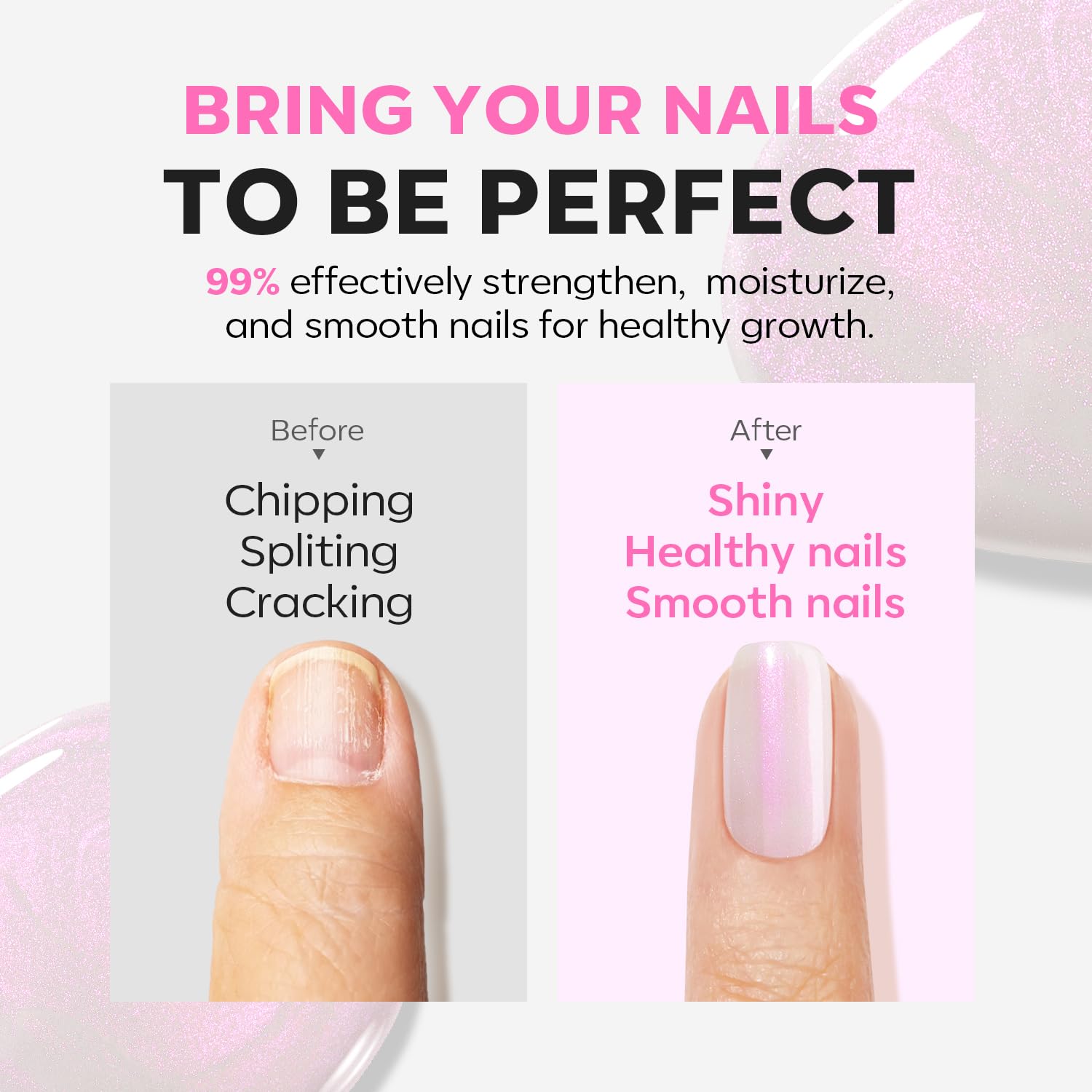 Modelones application brush gliding over nails for smooth, even coverage