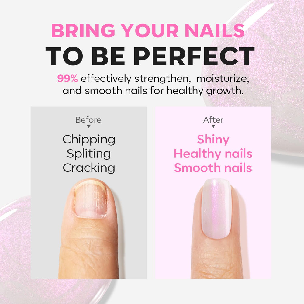 Modelones application brush gliding over nails for smooth, even coverage